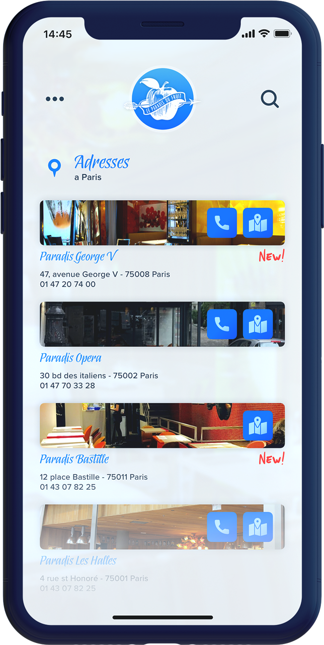 App Paradis du Fruit